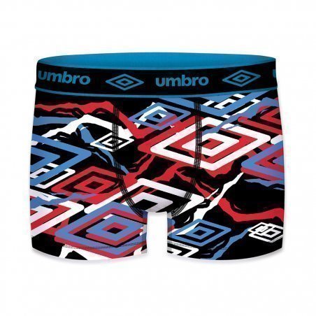 Umbro Boxer Homme Microfibre Subass Noir Bleu