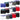 Lot de 5 Boxers homme Coton Bleu/Rouge/Noir Uni - Umbro
