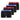 Lot de 4 Boxers homme Coton Noir/Rouge/Bleu Uni - Umbro