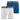 LOT DE 2 Boxer long Sous-vêtements Homme 3D FLEX AIR Bleu et Blanc