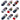 Lot de 6 Boxers homme Coton Multicolore Uni - Fila