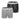 Lot de 2 Boxers homme Coton Gris/Noir Uni - Serge Blanco