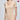 T-shirt manches courtes col en V Femme INNOVATION Beige et Uni