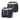 Lot de 2 Boxers homme Coton Bleu/Noir Uni - Serge Blanco