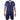 Pyjama Bleu homme coupe Regular Col tunisien Uni - Serge Blanco