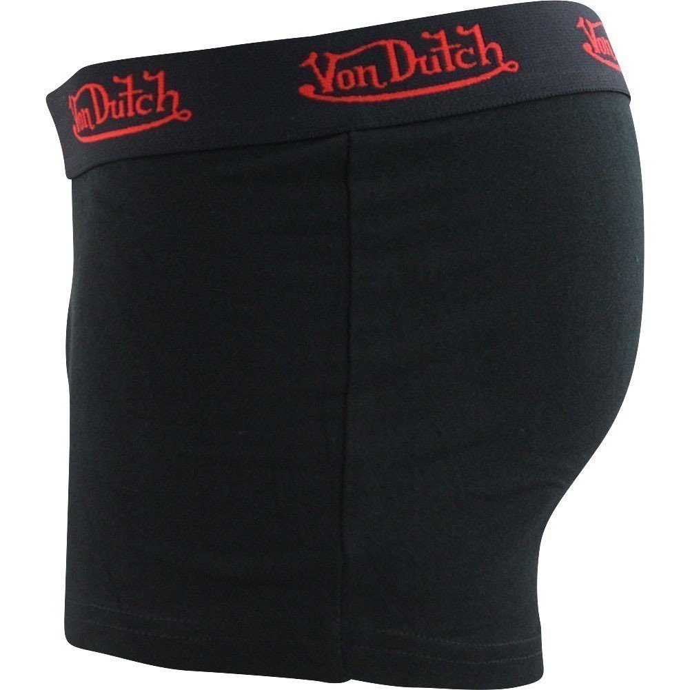 VON DUTCH Boxer Homme Coton BCCLASS2 Noir Rouge