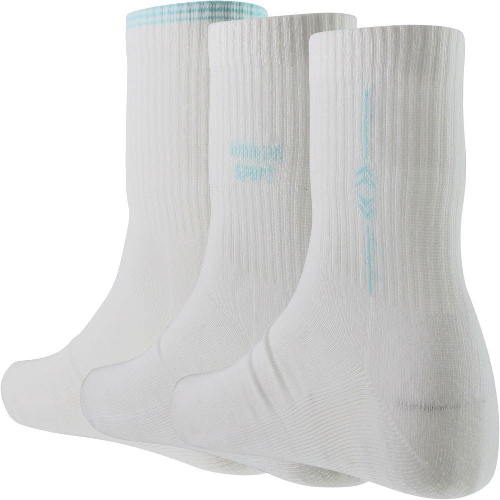 TWINDAY 3 paires de Chaussettes Femme RAYURES SPORT Blanc Rose