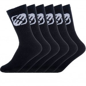 Lot de 6 paires de chaussettes homme en coton im Sport Dim en noir