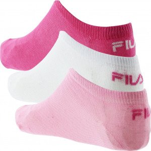 FILA Lot de 3 paires de Socquettes Femme Coton CALZA Rose