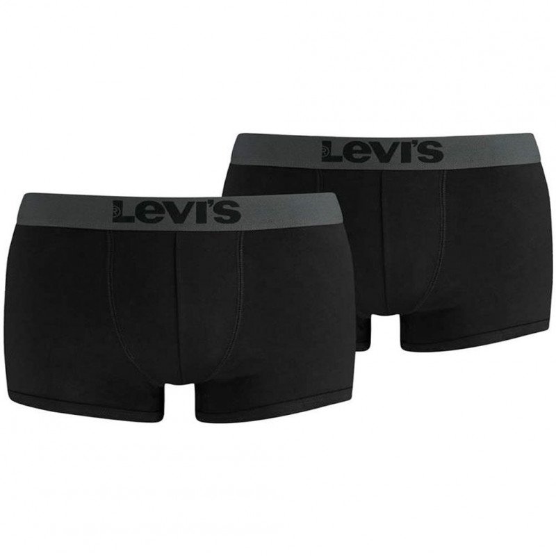 LEVI'S Lot de 2 Shortys Homme Coton CLASSIS Noir