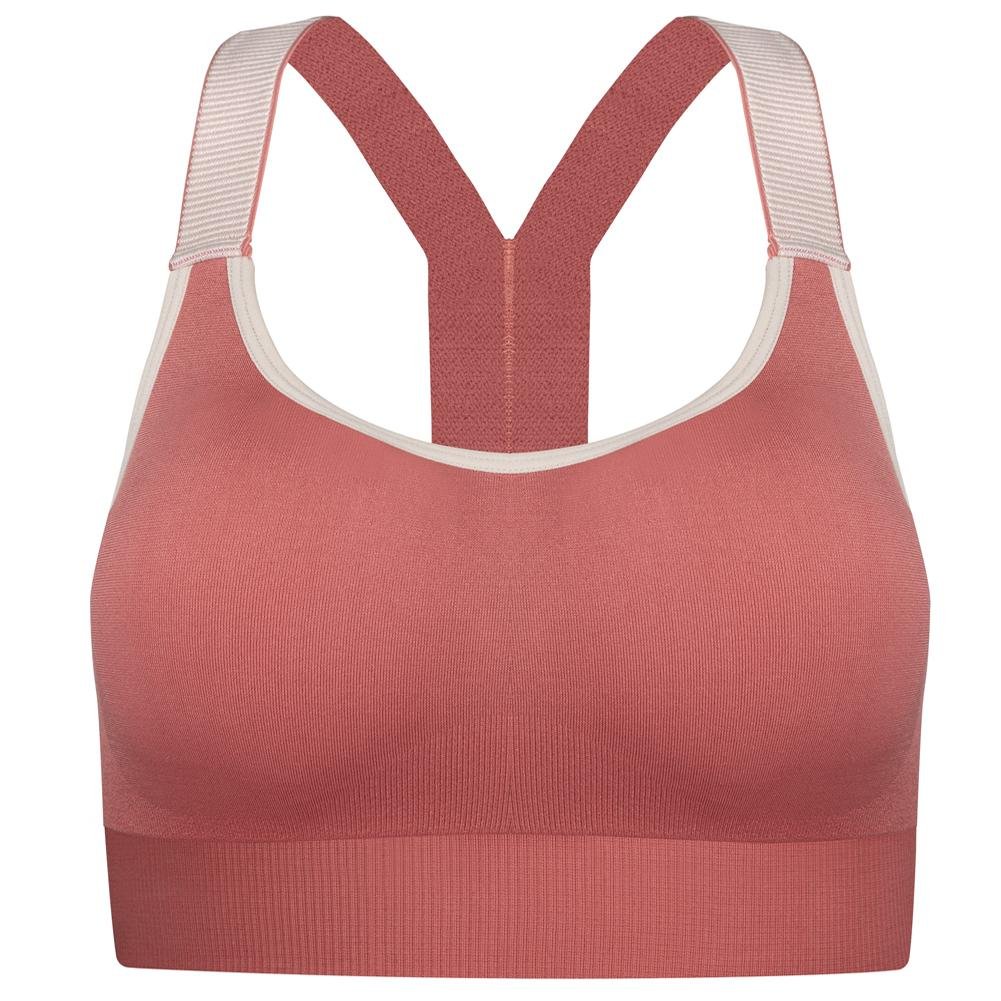 DIM Brassière coquée Femme Microfibre AMPLIFORME Impact modéré Rose cédre -  Taille S