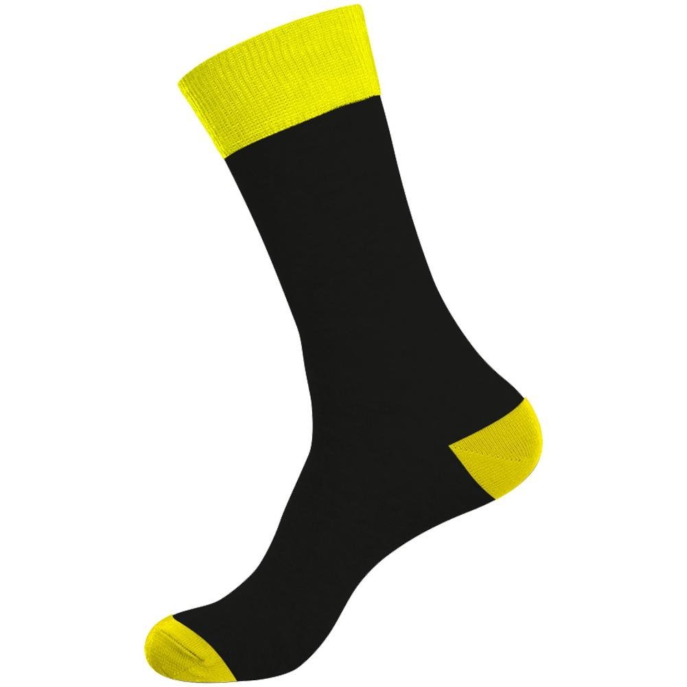 CRAZYSOCKS Chaussettes Homme Coton Bio TCX1 PIZA Jaune Marron