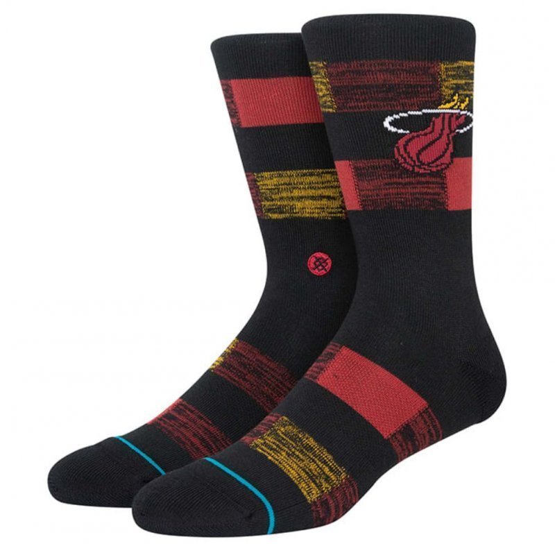 STANCE Chaussettes Homme Coton HEAT CRYPTIC Noir Rouge NBA