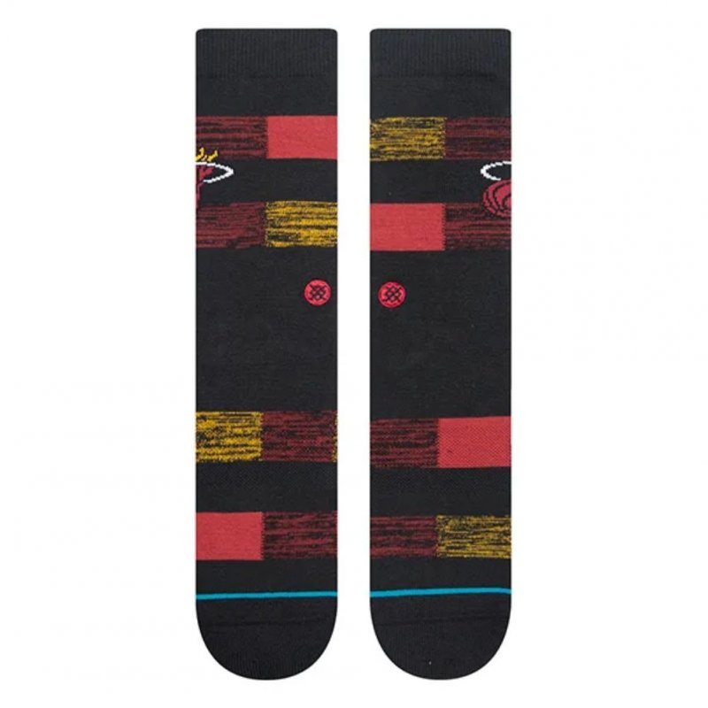 STANCE Chaussettes Homme Coton HEAT CRYPTIC Noir Rouge NBA