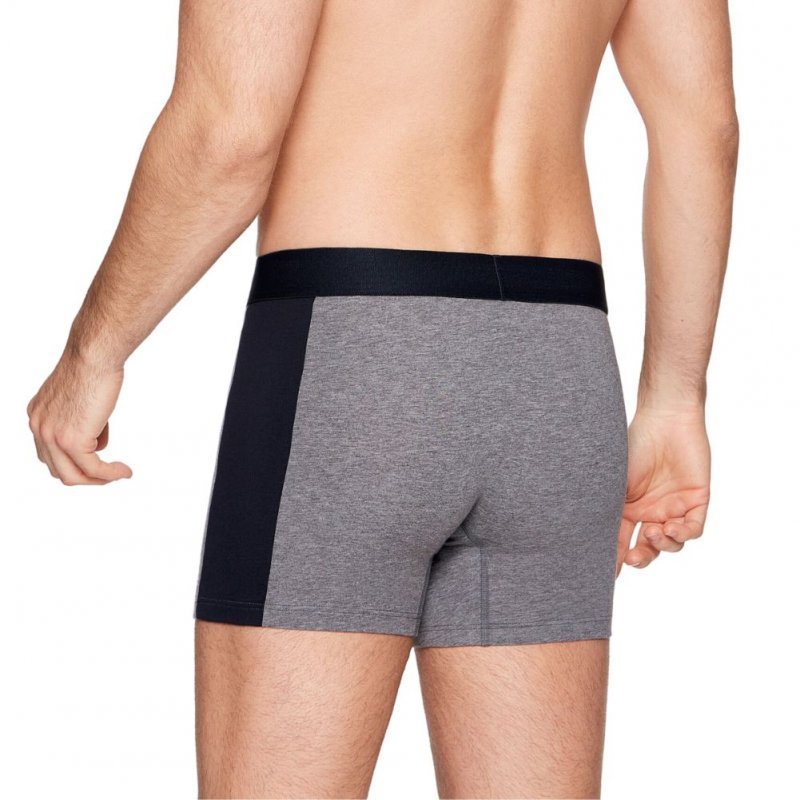 EDEN PARK Boxer Homme Coton BAND Gris chiné