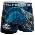 FREEGUN Boxer Homme Microfibre BLU Bleu Noir JURASSIC WORLD