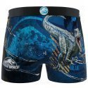 FREEGUN Boxer Homme Microfibre BLU Bleu Noir JURASSIC WORLD