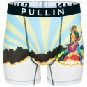 PULL IN Boxer Long Homme Microfibre HELLFEST Bleu Jaune