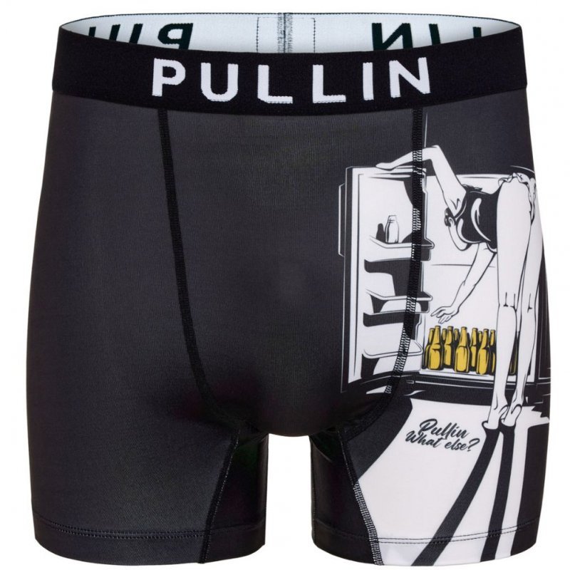 PULL IN Boxer Long Homme Microfibre LIFEISLIFE Noir