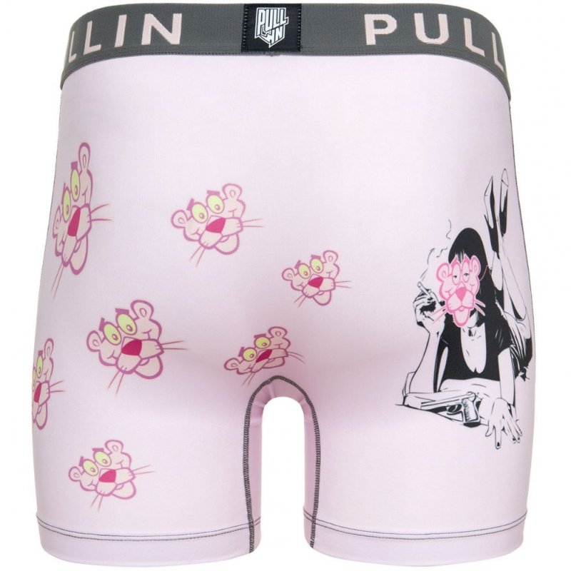 PULL IN Boxer Long Homme Microfibre MAMA Rose