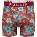 PULL IN Boxer Long Homme Microfibre SMILE Rouge Bleu