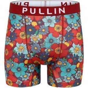 PULL IN Boxer Long Homme Microfibre SMILE Rouge Bleu
