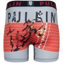 PULL IN Boxer Long Homme Microfibre 100M Orange Gris