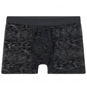 AUBADEMEN Boxer Homme Microfibre BLPY Noir