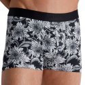 AUBADEMEN Lot de 2 Boxers Homme Coton Modal DUO DAFL Noir Blanc