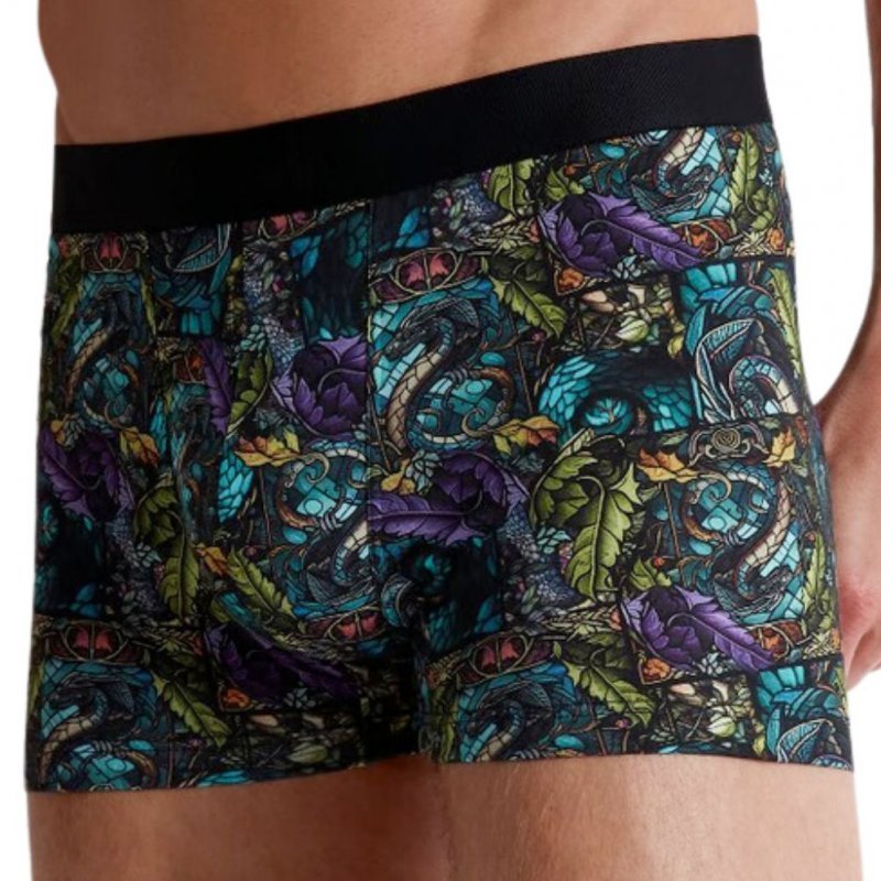 AUBADEMEN Boxer Homme Coton Modal DRAO Multicolore