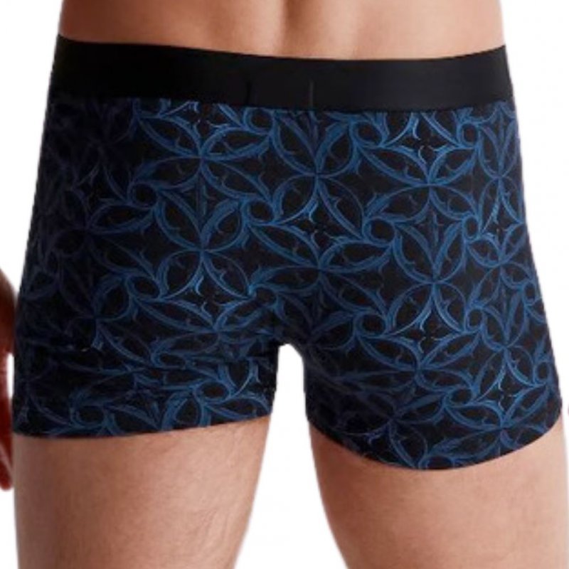 AUBADEMEN Boxer Homme Coton Modal GOTH Bleu