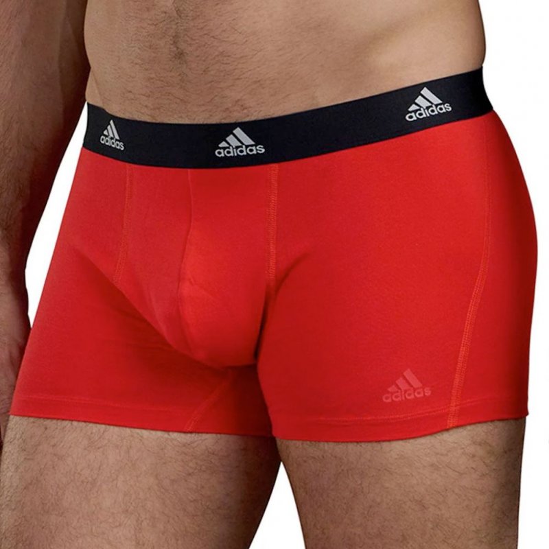 ADIDAS Lot de 2 Boxers Homme Coton ACTIVE FLEX2 Rouge Noir