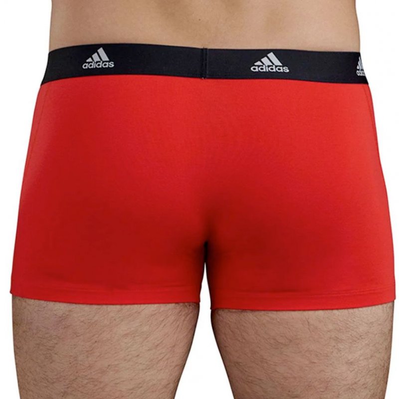 ADIDAS Lot de 2 Boxers Homme Coton ACTIVE FLEX2 Rouge Noir