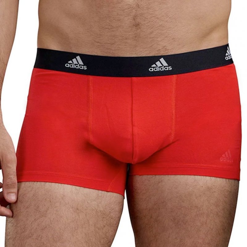 ADIDAS Lot de 2 Boxers Homme Coton ACTIVE FLEX2 Rouge Noir