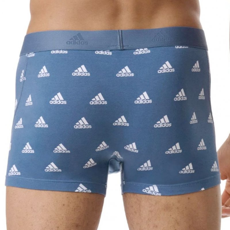 ADIDAS Lot de 2 Boxers Homme Coton ACTIVE FLEX2 Noir Gris bleu