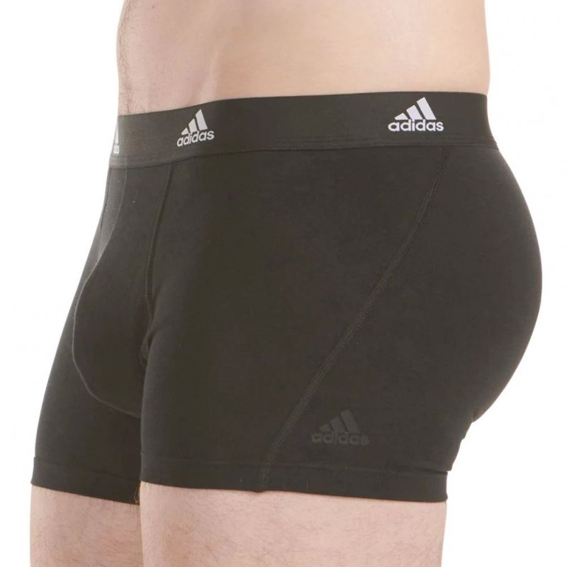 ADIDAS Lot de 3 Boxers Homme Coton ACTIVE FLEX3 Noir