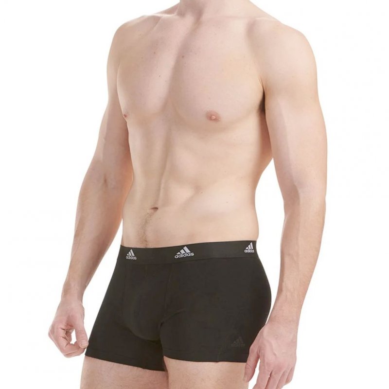 ADIDAS Lot de 3 Boxers Homme Coton ACTIVE FLEX3 Noir