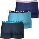 ATHENA Lot de 3 Boxers Homme Coton EASY COLOR Marine Bleu