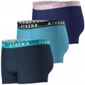 ATHENA Lot de 3 Boxers Homme Coton EASY COLOR Marine Bleu