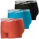 ATHENA Lot de 3 Boxers Homme Coton EASYSPORT Rouge Bleu Noir