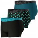 ATHENA Lot de 3 Boxers Homme Coton EASY FUN Noir Kiwi Aqua