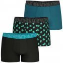 ATHENA Lot de 3 Boxers Homme Coton EASY FUN Noir Kiwi Aqua