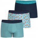 ATHENA Lot de 3 Boxers Homme Coton EASY FUN Bleu Pastèque Marine