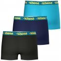 ATHENA Lot de 3 Boxers Garçon Coton EASYFUN Noir Marine Bleu