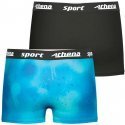 ATHENA Lot de 2 Boxers Garçon Microfibre SPORTPACK Noir Print Sport