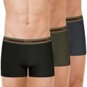 EMINENCE Lot de 3 Boxers Homme Coton Bio SELECTION Noir Kaki Anthracite