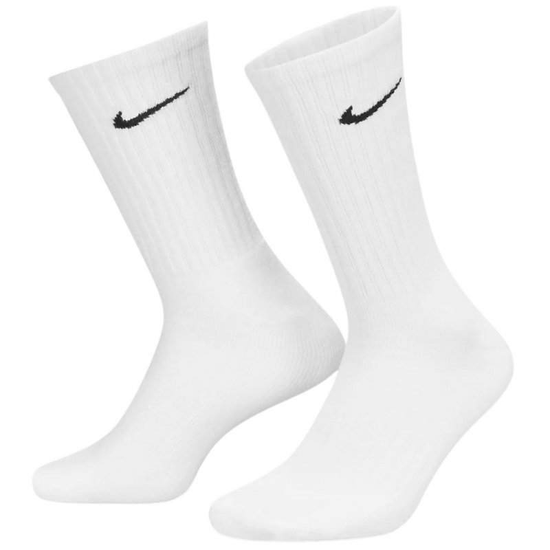 NIKE Lot de 3 paires de Chaussettes Mixte Coton EVERYDAY Blanc