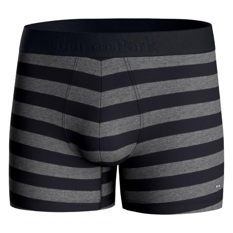 EDEN PARK Lot de 2 Boxers Homme Coton ISLANDX2 Gris chiné foncé