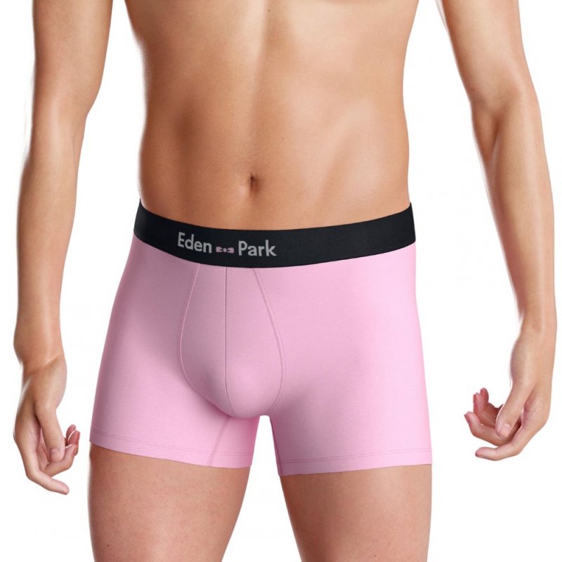 EDEN PARK Lot de 2 Boxers Homme Coton ONEX2 Rose Marine