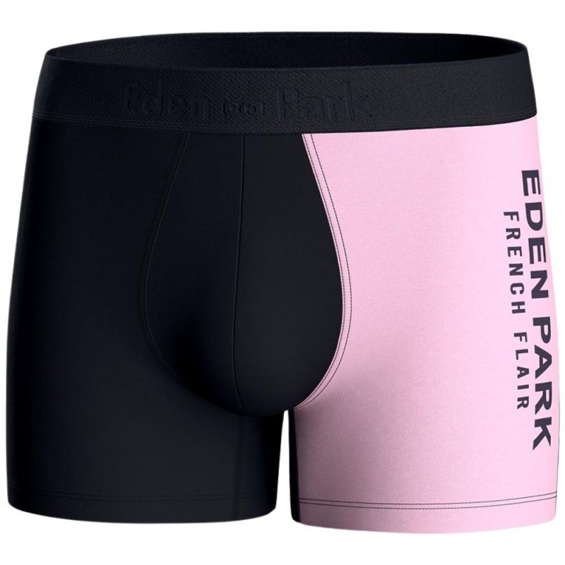 EDEN PARK Boxer Homme Coton BICOUL Rose Marine